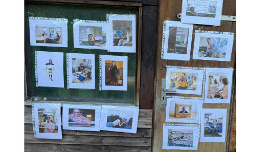 Lustige Bilder verschiedener Leute des Arbeitsbereichs