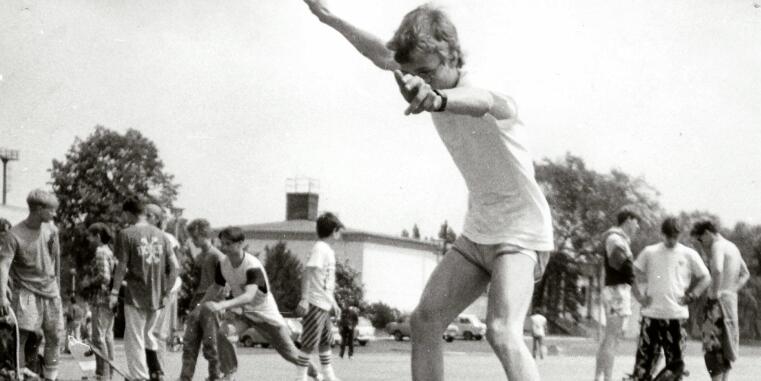 Skateboarder in Ost-Berlin, 1988