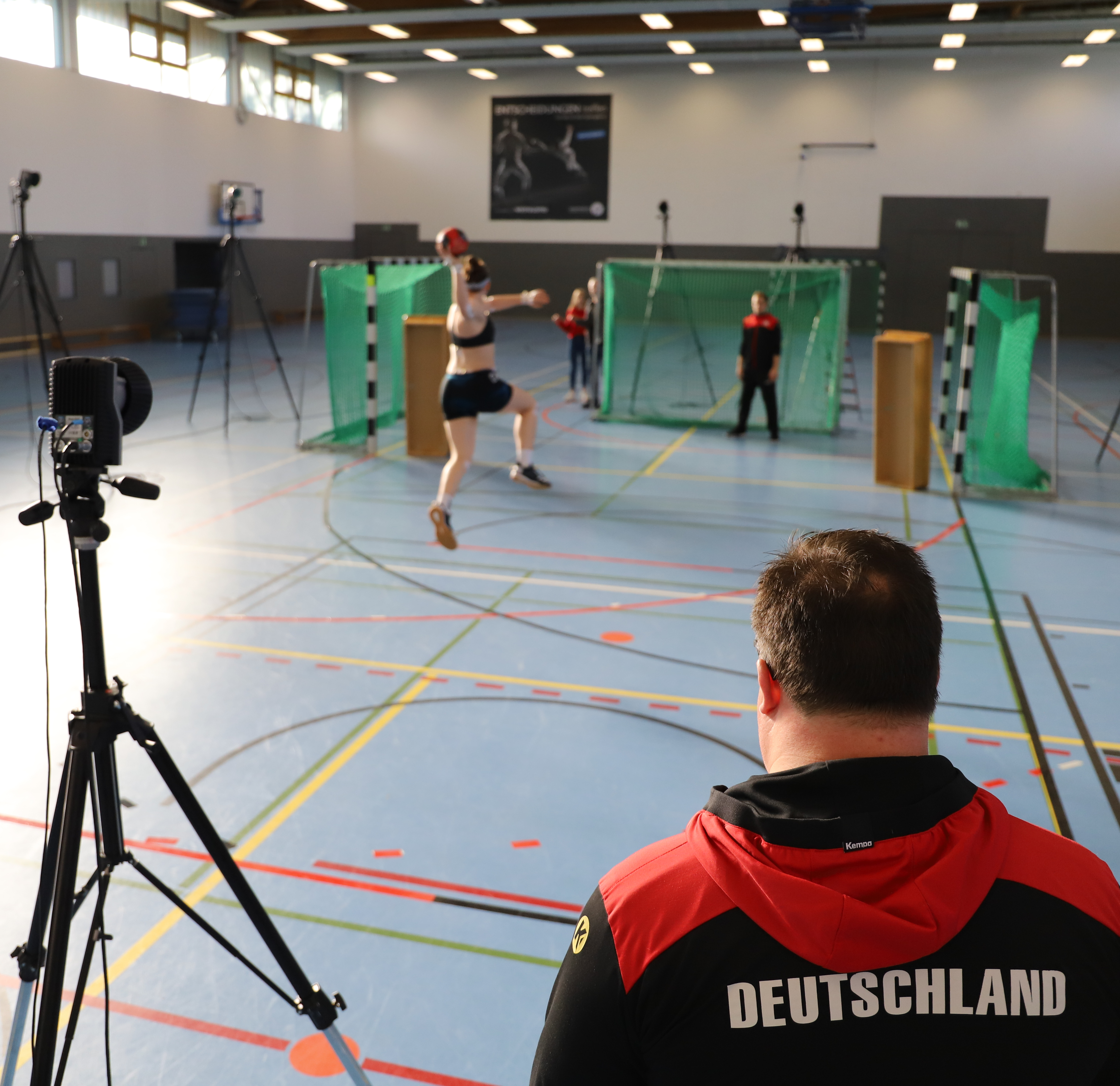 Messungen im Handballprojekt mit dem DHB