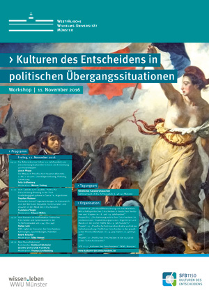 Plakat Workshop Kulturen Des Entscheidens In Politischen Uebergangssituationen 2016