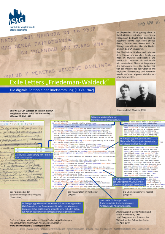 Poster about the Exile Letters for the Poster Slam of the SCDH 2022