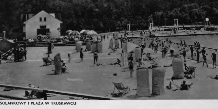 Saltwater pool and beach in Truskavets (1937)