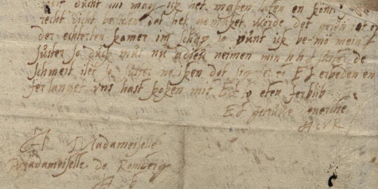 Anna Catharina von Romberg an Anna Theodora von Romberg, o.D.