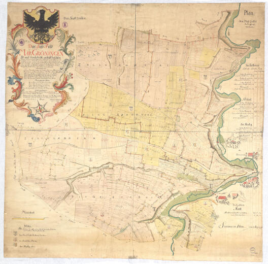 Aussfeld Markgroeningen Karte Von 1751-52