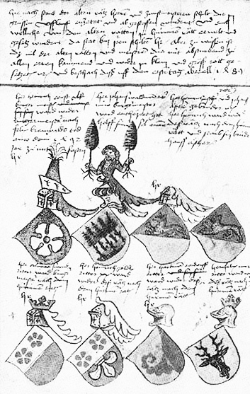Zuerich Wappen Der Raete 1489