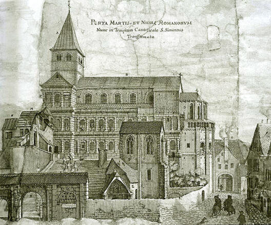 St Simeon Trier Caspar Merian 1670