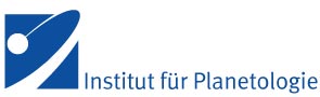Logo und Schriftzug Institut für Planetologie mit Link zur Seite des Instituts