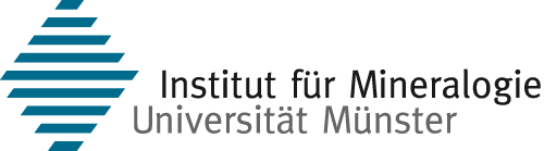 Logo und Schriftzug Institut für Mineralogie mit Link zur Seite des Instituts