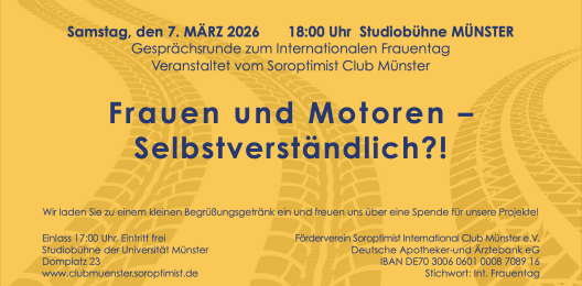 Ankündigung "Frauen und Motoren - Selbstverständlich?!"