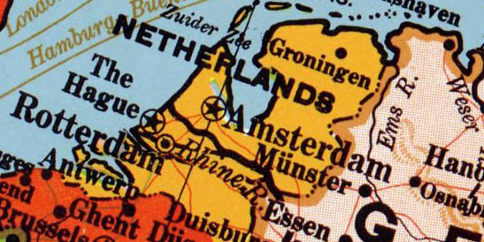 Karte (Niederlande) 1923