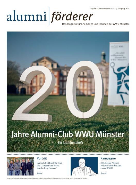 Titelseite des alumni|förderer-Magazins