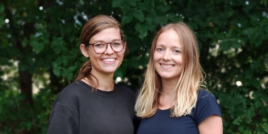Johanna Baare (l.) und Dr. Anne Lamp, Gründerinnen von "traceless materials".