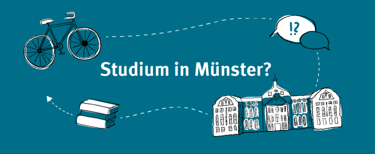 Bannerbild mit Schriftzug "Studium in Münster"