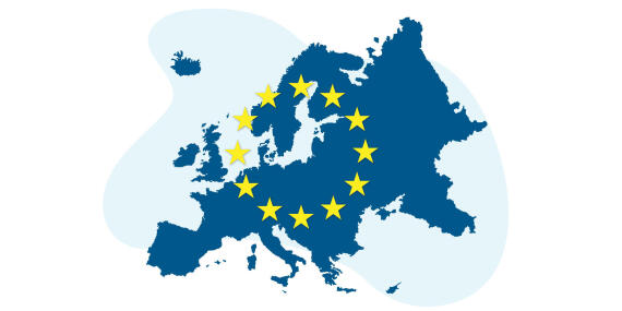 Auslandsaufenthalt EU Grafik
