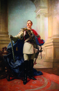 Dieses Gemälde zeigt Kaiser Wilhelm den Zweiten.