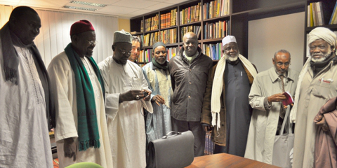 Prof. Dr. Khorchide mit acht der zehn Imame aus Westafrika