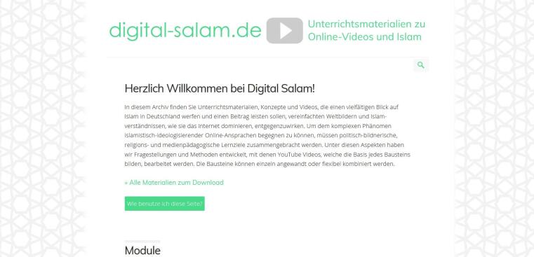 Screenshot der Seite digital-salam.de