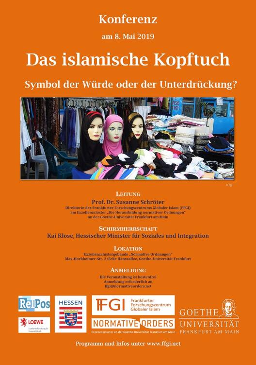 Plakat der Konferenz Das islamische Kopftuch