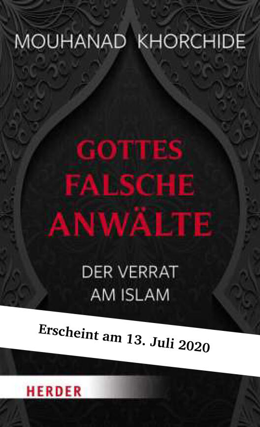 Cover des Buches „Gottes falsche Anwälte“ mit einem Störer auf dem zu lesen steht: Erscheint am 13. Juli 2020