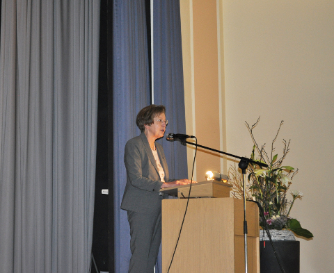 Die Rektorin der Westfälischen Wilhelms-Universität Münster, Prof. Dr. Ursula Nelles, begrüßte über 200 Gäste aus dem In- und Ausland.