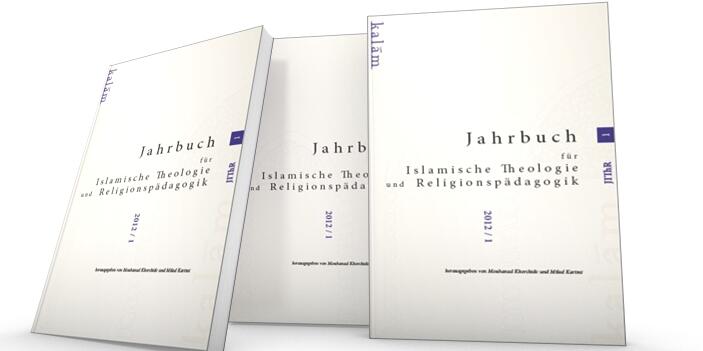 Drei Cover des Jahrbuchs Islamische Theologie und Religionspädagogik 2014 „Muslimische Gelehrte neu gelesen“