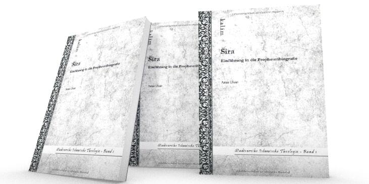 Das Cover des Buches „Sira – Einführung in die Prophetenbiografie“ aus drei verschiedenen Perspektiven