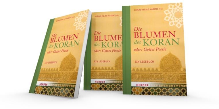 Drei Cover des Buches „Die Blumen Des Koran“
