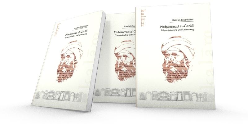 Drei Cover des Buches „Muḥammad al-Ġazālī. Erkenntnislehre und Lebensweg“