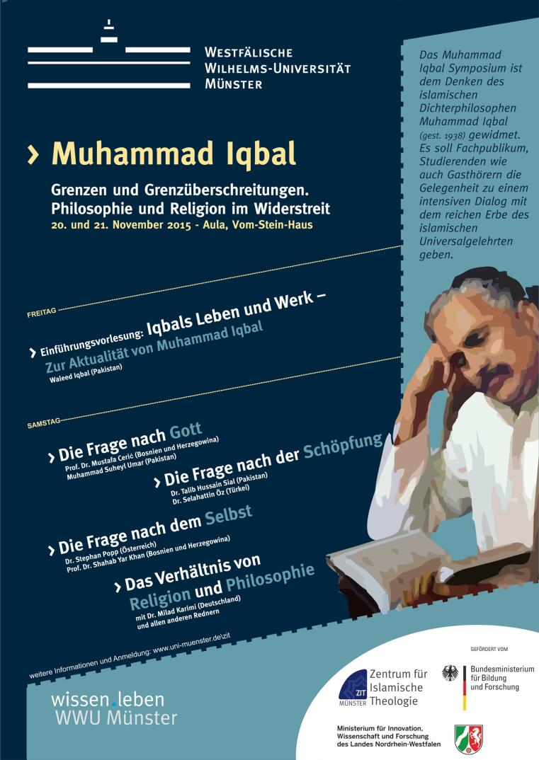 Plakat der Muhammad-Iqbal-Tagung 2015
