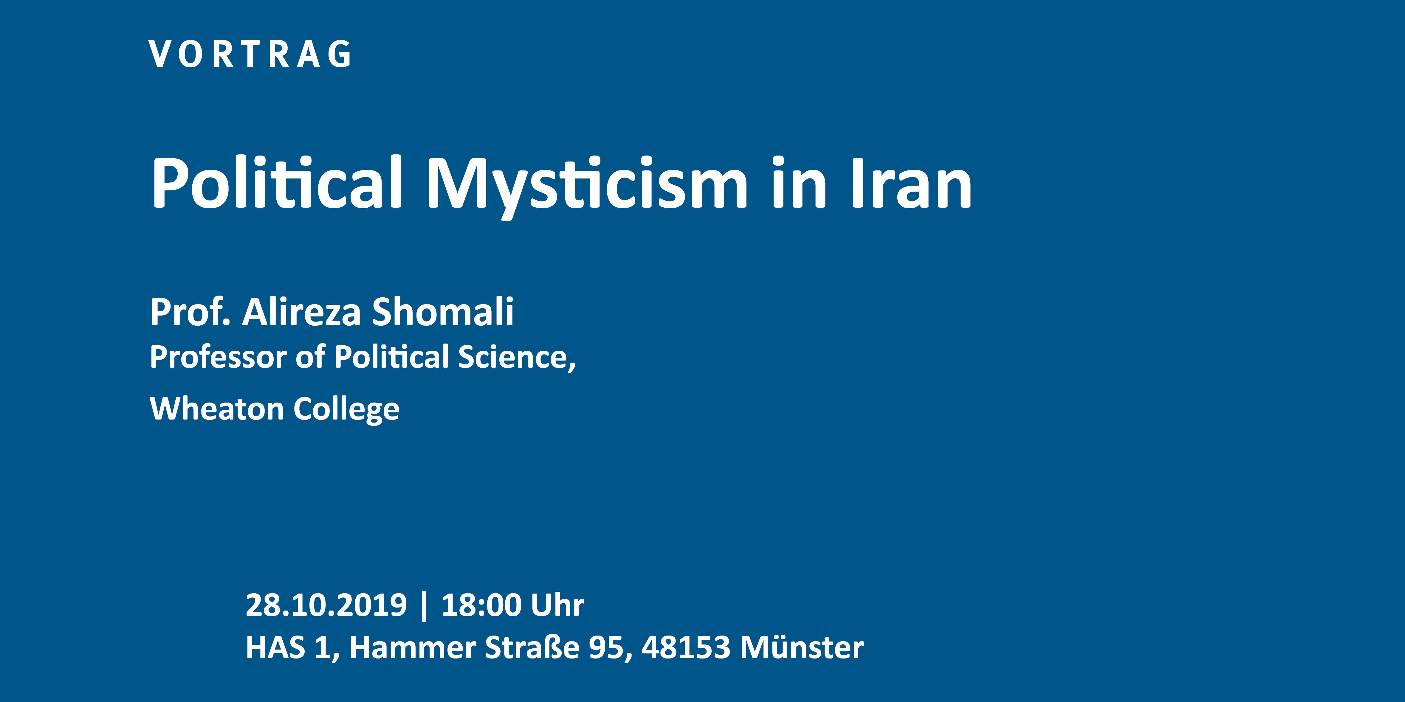 Auszug des Plakats zur Veranstaltung Political Mysticism in Iran