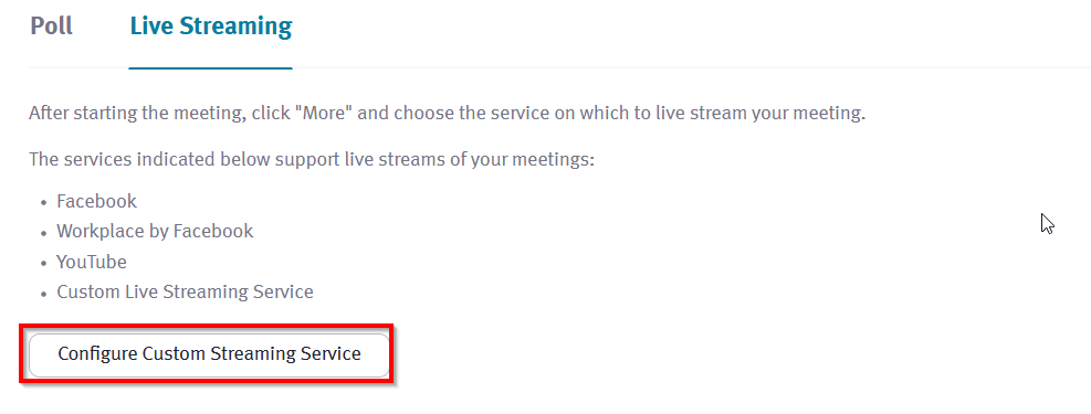 2. Stream one particular meeting (optional)