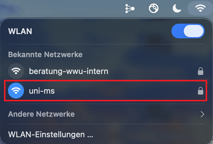 12. Mit dem WLAN verbinden