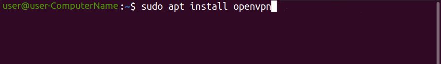 1. OpenVPN installieren