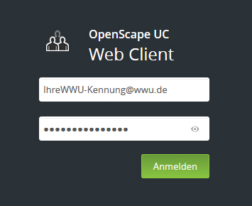 1. UC-Webclient öffnen