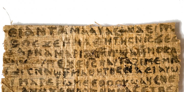 Das koptisch-ägyptische Papyrus-Fragment