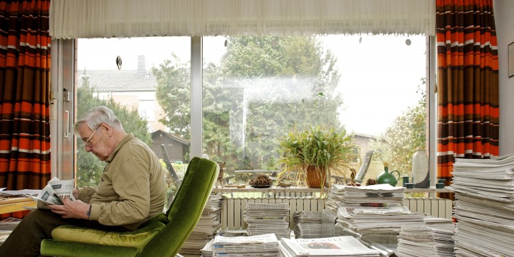 Dr. Walter j. Schütz bei seiner letzten Stichtagssammlung im vergangenen Jahr.<address>&copy; Bernd Arnold</address>