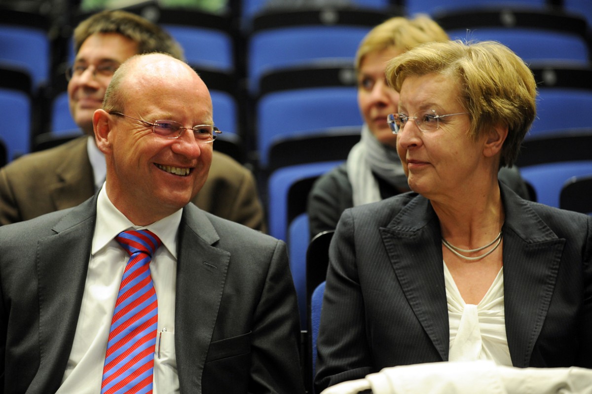 Oberbürgermeister Markus Lewe und Rektorin Prof. Dr. Ursula Nelles © WWU - Peter Grewer