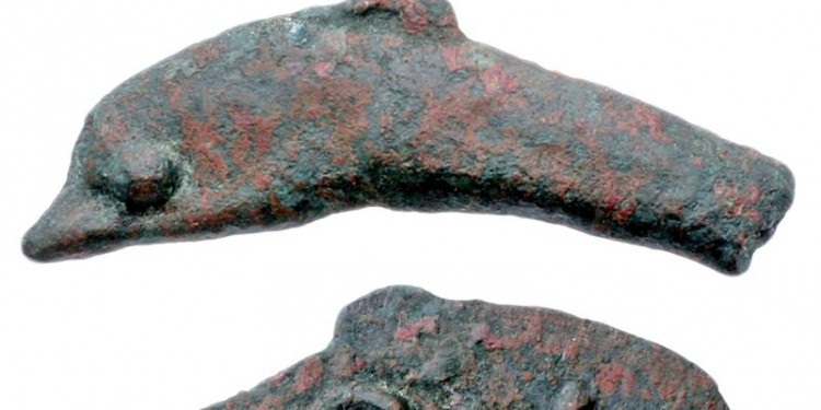 Münze in Form eines Delphins aus Olbia (Bronze), 5. Jh. v. Chr.<address>© WWU - R. Dylka</address>