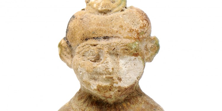 Ägyptisches Amulett (so genannter Pataikos) aus dem 1. Jahrtausend vor Christus; es weist auf den Kulturaustausch zwischen Ägypten und Nubien hin.<address>© WWU - Archäologisches Museum</address>