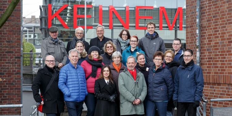 Im Rahmen des „Team Travel“-Austauschs hat eine Gruppe von Verwaltungsmitarbeitern der Radboud Universität Nijmegen der WWU jetzt einen Besuch abgestattet.<address>© WWU - MünsterView</address>