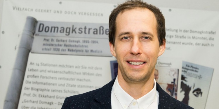 Der Neuropathologe Prof. David Capper von der Berliner Charité ist der diesjährige Träger des Domagk-Preises<address>&copy; FZ / S. Marschalkowski</address>