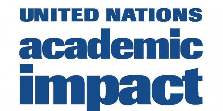 Logo „United Nation Academic Impact“<address>© United Nation Academic Impact</address>