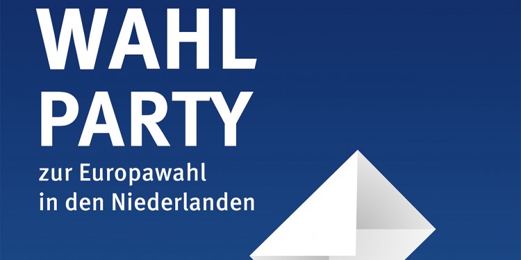 Plakat zur Wahlparty am Zentrum für Niederlande-Studien<address>© WWU - ZNS</address>
