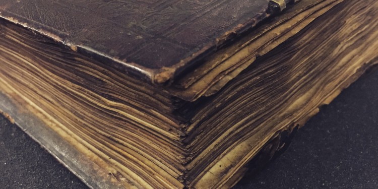 Einband einer griechischen Handschrift des Neuen Testaments aus dem 13. Jahrhundert<address>&copy; WWU/Bibelmuseum - Jan Graefe</address>