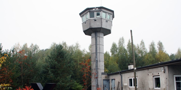 Wachturm am ehemaligen Sondermunitionslager Ostbevern-Schirlheide<address>© AFO | Andreas Wessendorf</address>