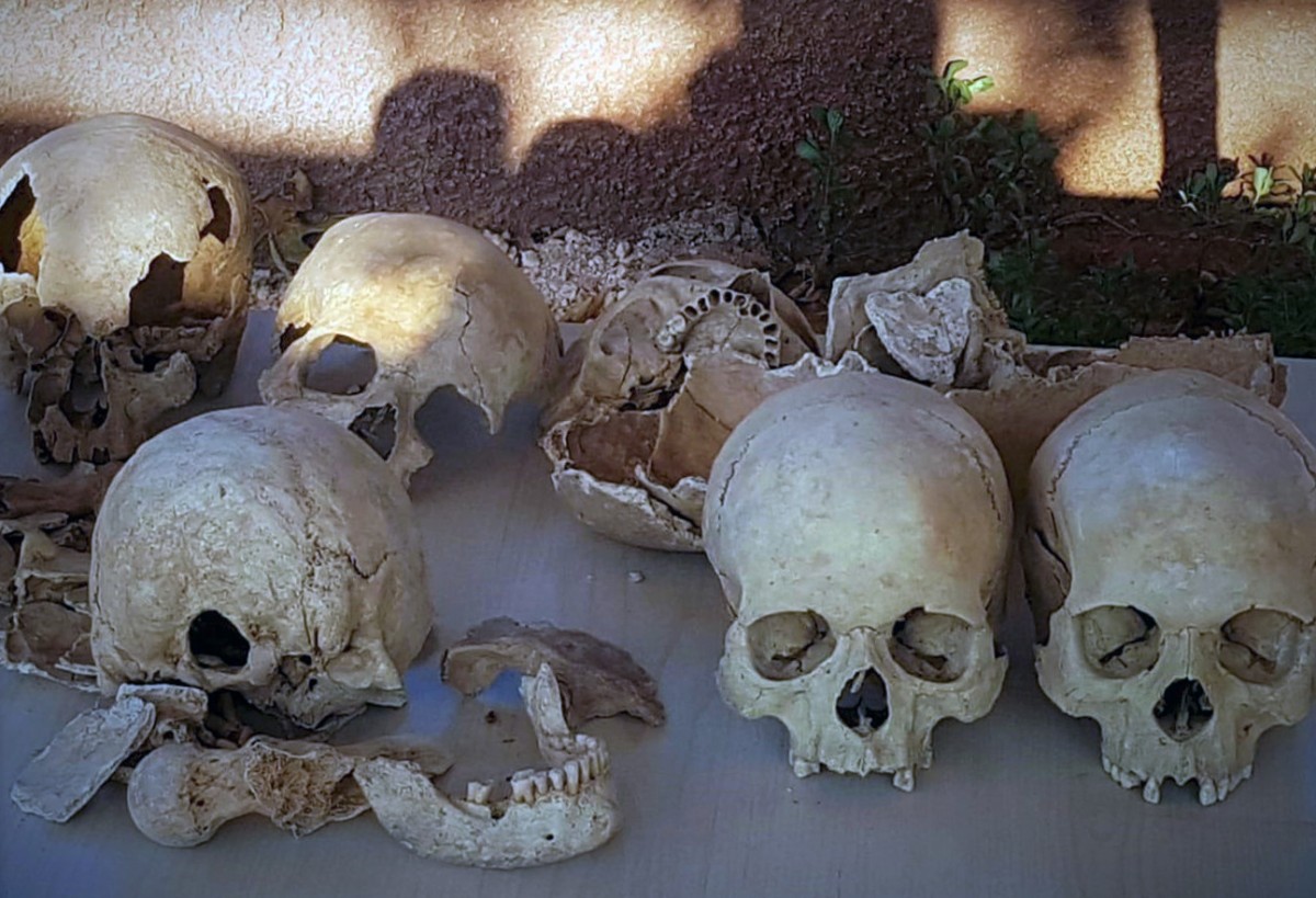 Die gut erhaltenen Knochen wie diese Schädel sind ein außergewöhnlicher Fund für die Wissenschaftler. © WWU - Forschungsstelle Asia Minor