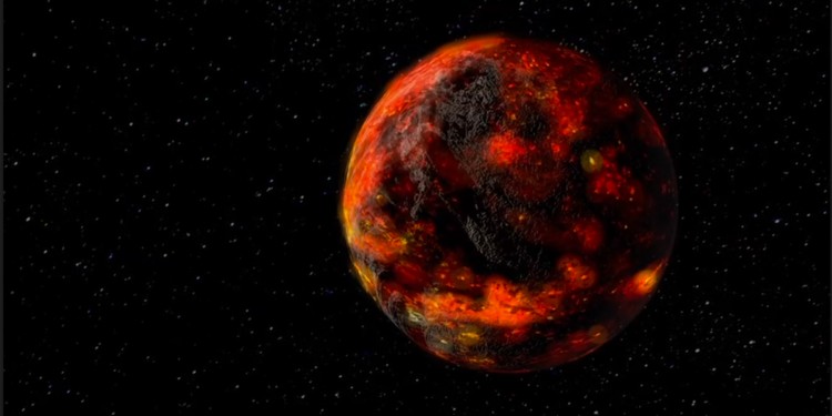 Magmaozean und erste Gesteinskruste auf dem Mond<address>© NASA/Goddard Space Flight Center</address>