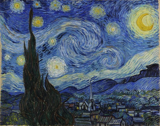 Eines der wohl populärsten Mondbilder ist Vincent van Goghs "Sternennacht" (1889).<address>© Wikimedia Commons</address>