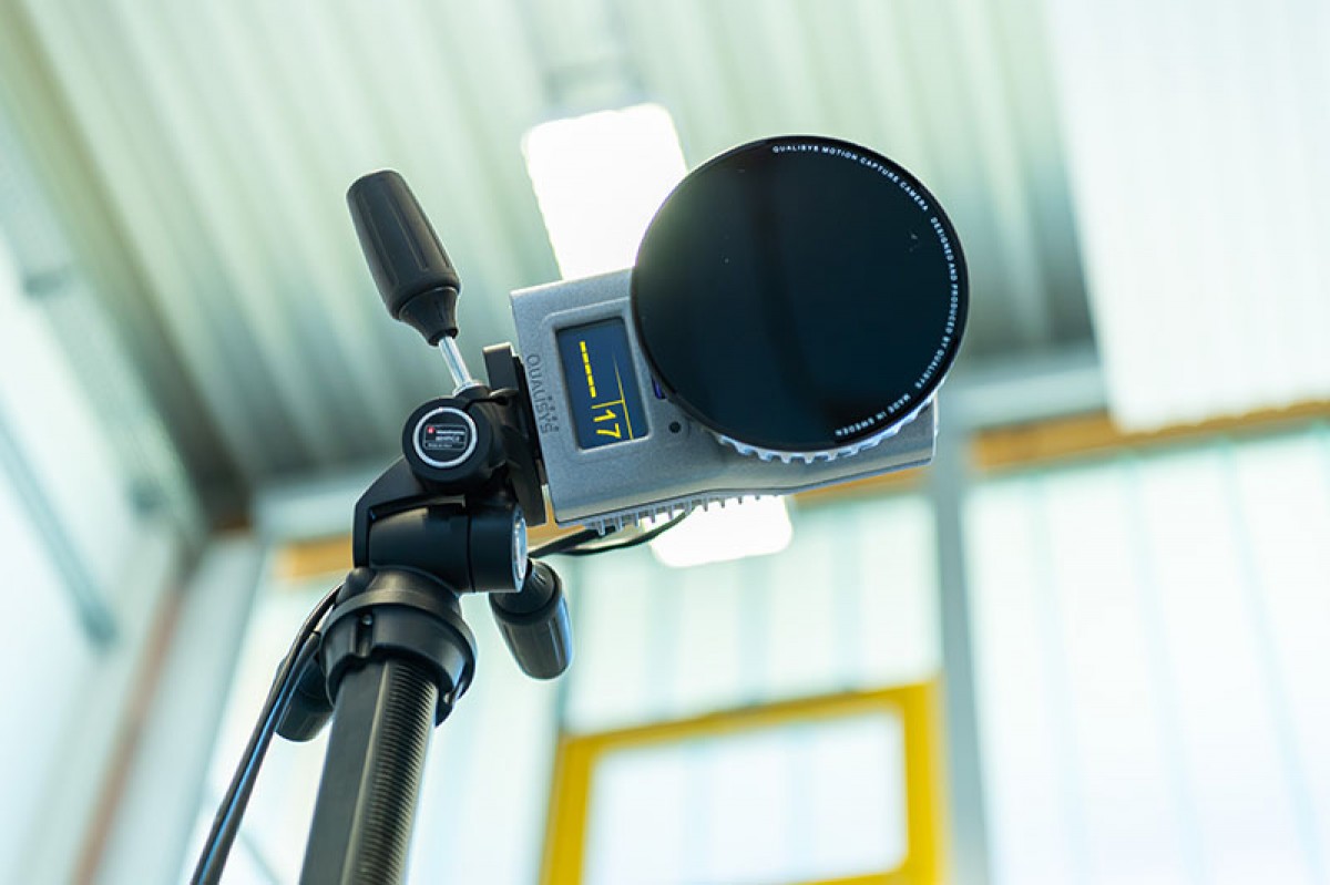 Leistungsstarke Kameras sichern die digitale Vermessung von Bewegungsabläufen. © WWU - Peter Leßmann