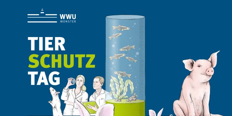 Beim Tierschutztag an der WWU Münster soll eine öffentliche Diskussion zum Umgang mit Tieren stattfinden.<address>© WWU - goldmarie design</address>